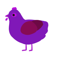 A violet and wine chicken