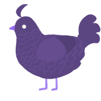 (unnamed), a overcast chicken with a lace pattern