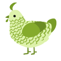 Green Apple, a apple and chartreuse chicken with a lace pattern