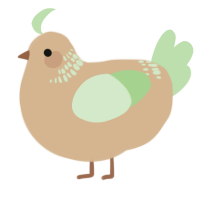 A beige and gluppy chicken with a neck-band pattern
