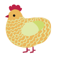 A honey and lemon chicken with a lace pattern