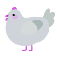 (unnamed), a mist and silver chicken