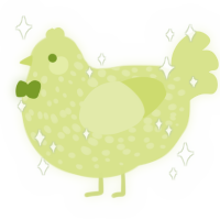Little Baby Lemon, a lemon chicken with a speckle pattern