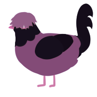submerge, a blurple and tumblr chicken with a head pattern