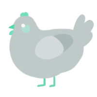 (unnamed), a silver chicken