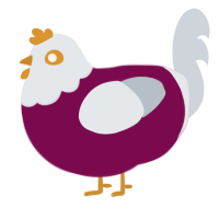 (unnamed), a wine and mist chicken with a head pattern