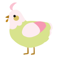 (unnamed), a lemon and rose chicken with a head pattern