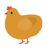 A orange chicken