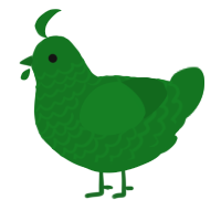 Leafy, a leaf chicken with a lace pattern