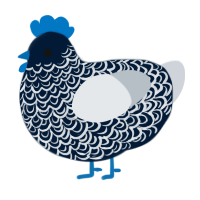 osirius, a tumblr and mist chicken with a double-lace pattern