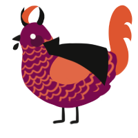 Dragon Tongue, a wine and vermilion chicken with a lace pattern