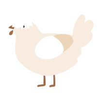 Flour, a cream chicken