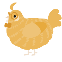 ambrosia, a honey chicken with a bar pattern