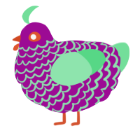 (unnamed), a plum and spring chicken with a lace pattern