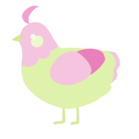 (unnamed), a apple and pink chicken with a head pattern