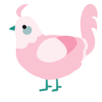 rosiepoo, a rose chicken with a head pattern