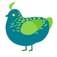 Muscle Weakness, a sea and grass chicken with a half-lace pattern