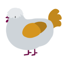 (unnamed), a mist and ochre chicken