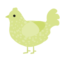 Lemon I, a lemon chicken with a speckle pattern