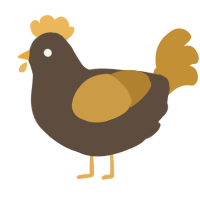 (unnamed), a bark and gold chicken