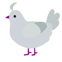 A mist and silver chicken