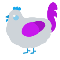 A mist and amethyst chicken