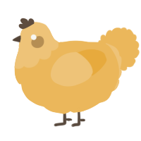 Goldenrod Honey, a honey chicken with a head pattern