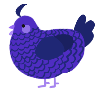 (unnamed), a indigo and navy chicken with a lace pattern