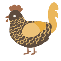 Honey Fungus, a bark and honey chicken with a lace pattern
