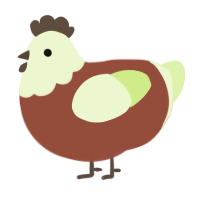 A russet and apple chicken with a head pattern
