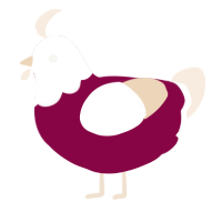 (unnamed), a maroon and cream chicken with a head pattern