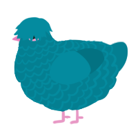 A sea chicken with a lace pattern