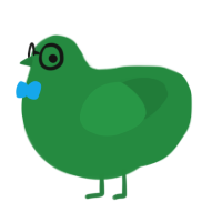 Green Mystery Peep, a viridian chicken