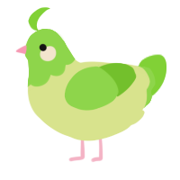 A lemon and grass chicken with a head pattern