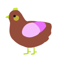 (unnamed), a russet and lavender chicken