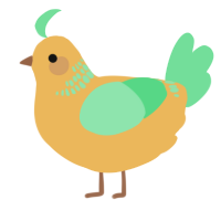 A honey and spring chicken with a neck-band pattern