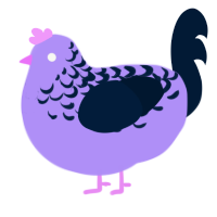 (unnamed), a lilac and tumblr chicken with a half-lace pattern