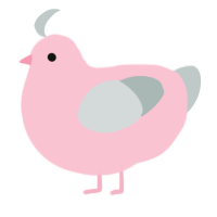 A rose and silver chicken