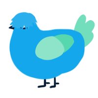 A sky and mint chicken