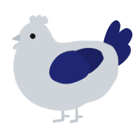 A mist and navy chicken