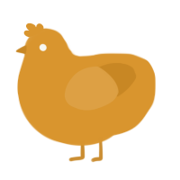 A orange chicken
