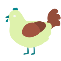 A apple and russet chicken