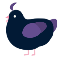 A tumblr and overcast chicken