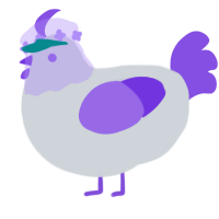 A mist and blurple chicken