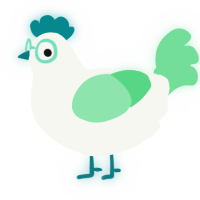 Gurtrude, a white and spring chicken