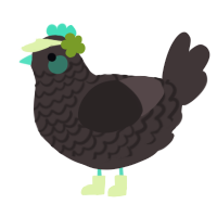 A silver chicken with a lace pattern