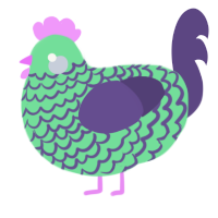Nospohobia, a spring and overcast chicken with a lace pattern