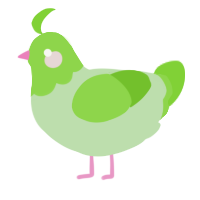 (unnamed), a gluppy and grass chicken with a head pattern