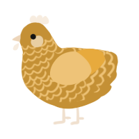 (unnamed), a gold and honey chicken with a lace pattern