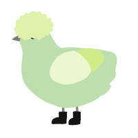 Beep, a gluppy and apple chicken